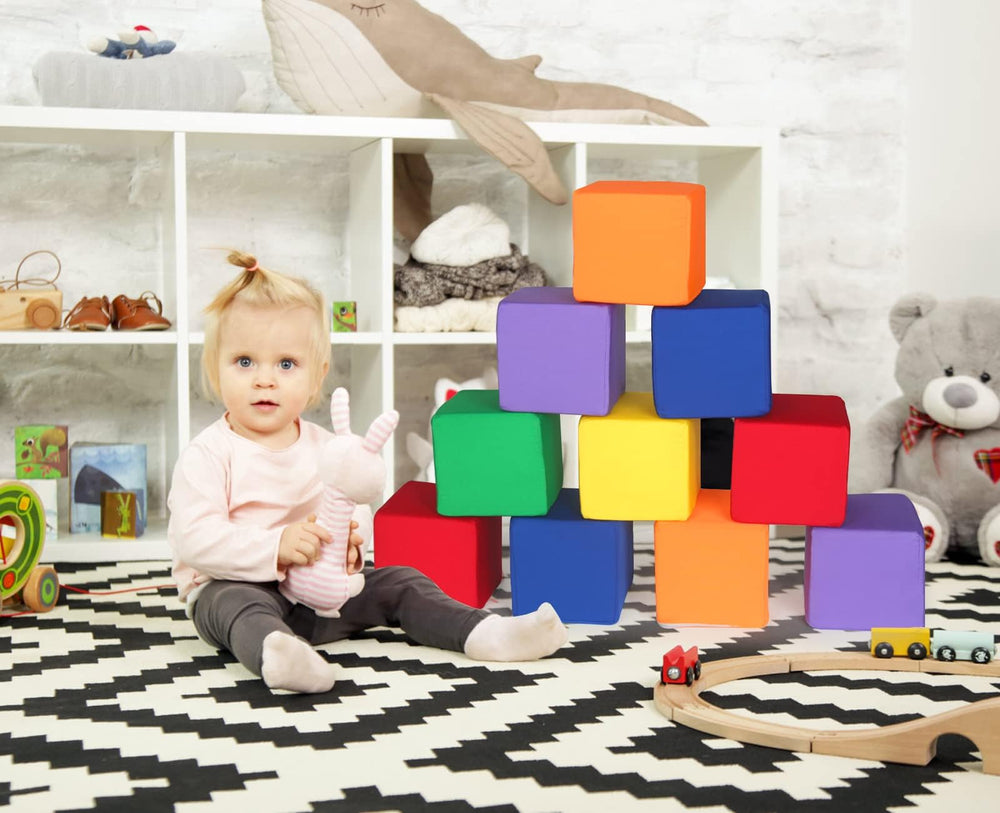 UHAPPYEE foam blocks toddler throwing toy for gentle play