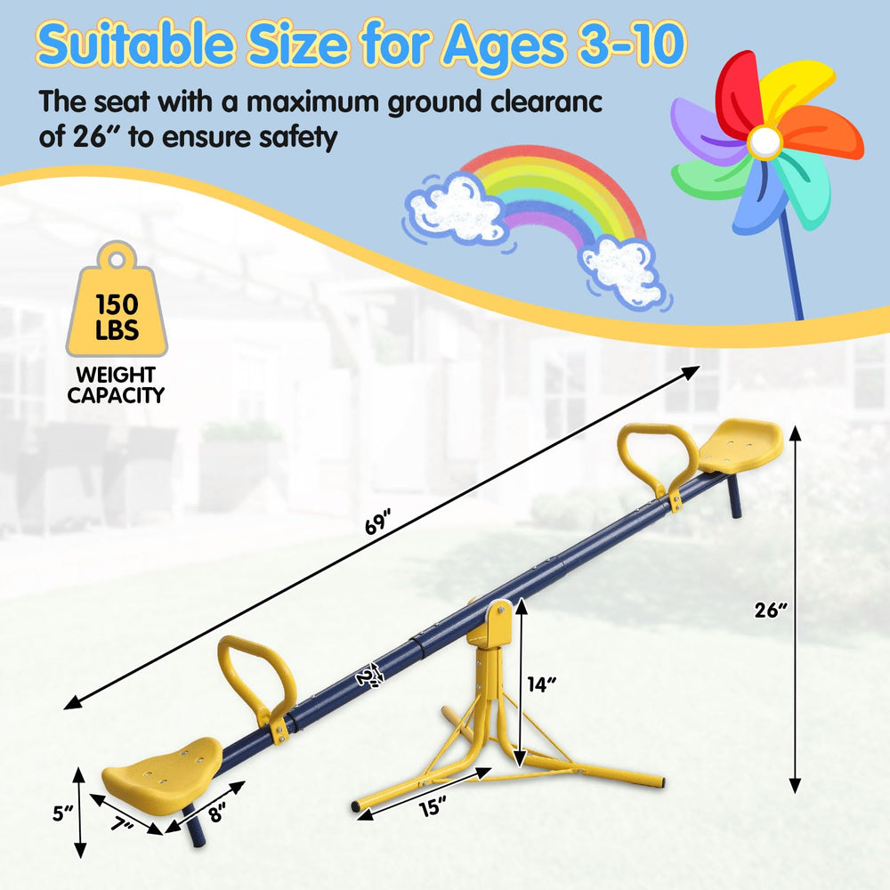 UIABOPZ Teeter Totter assembly in minutes with tool-free setup
