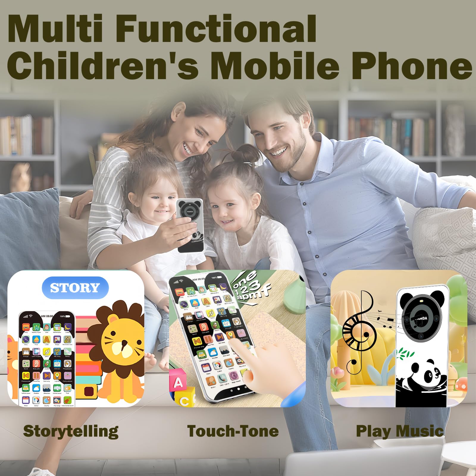 Safe and durable Uibyt Kids Phone designed for teething and travel