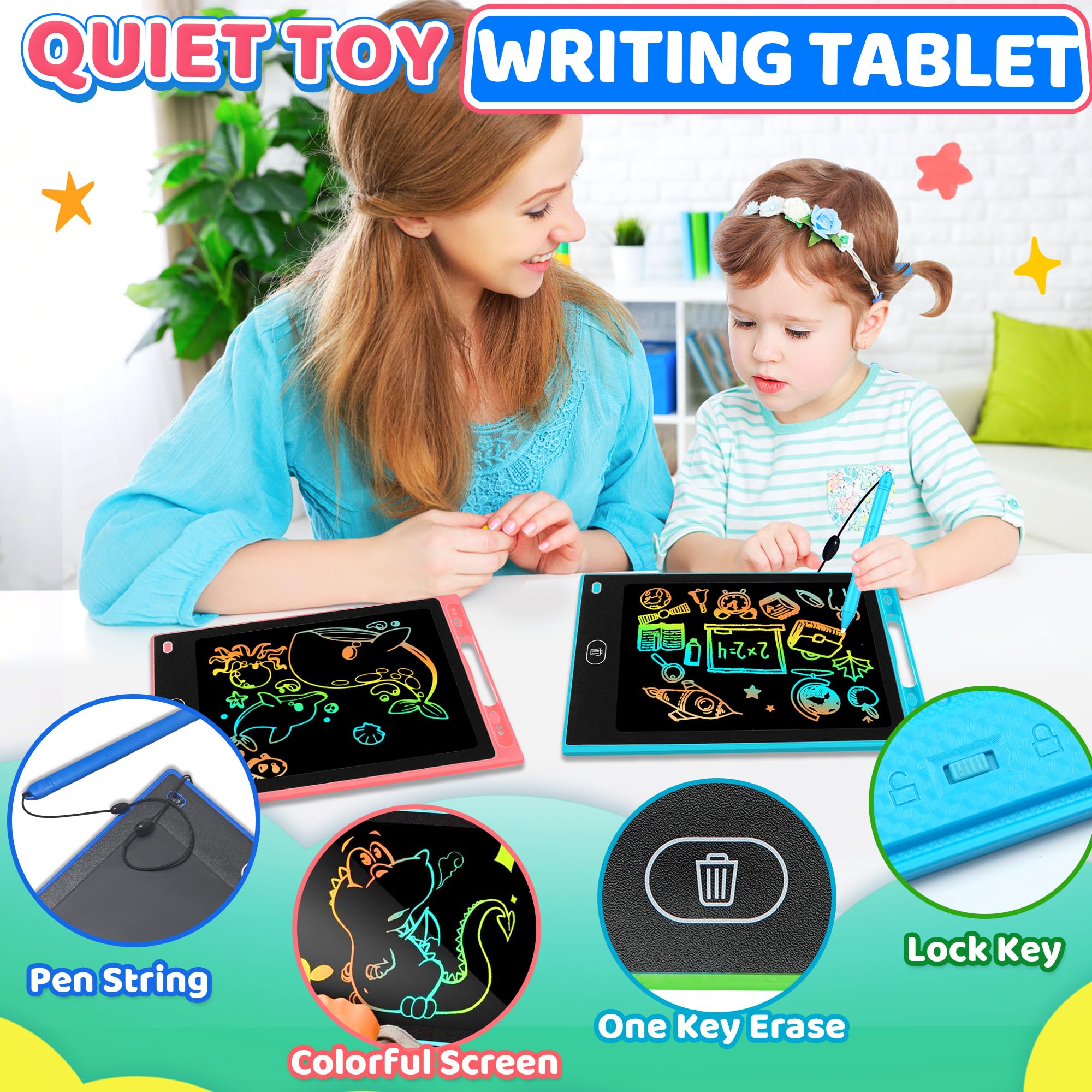 UIIOPJIOM portable design makes learning and play easy during travel.