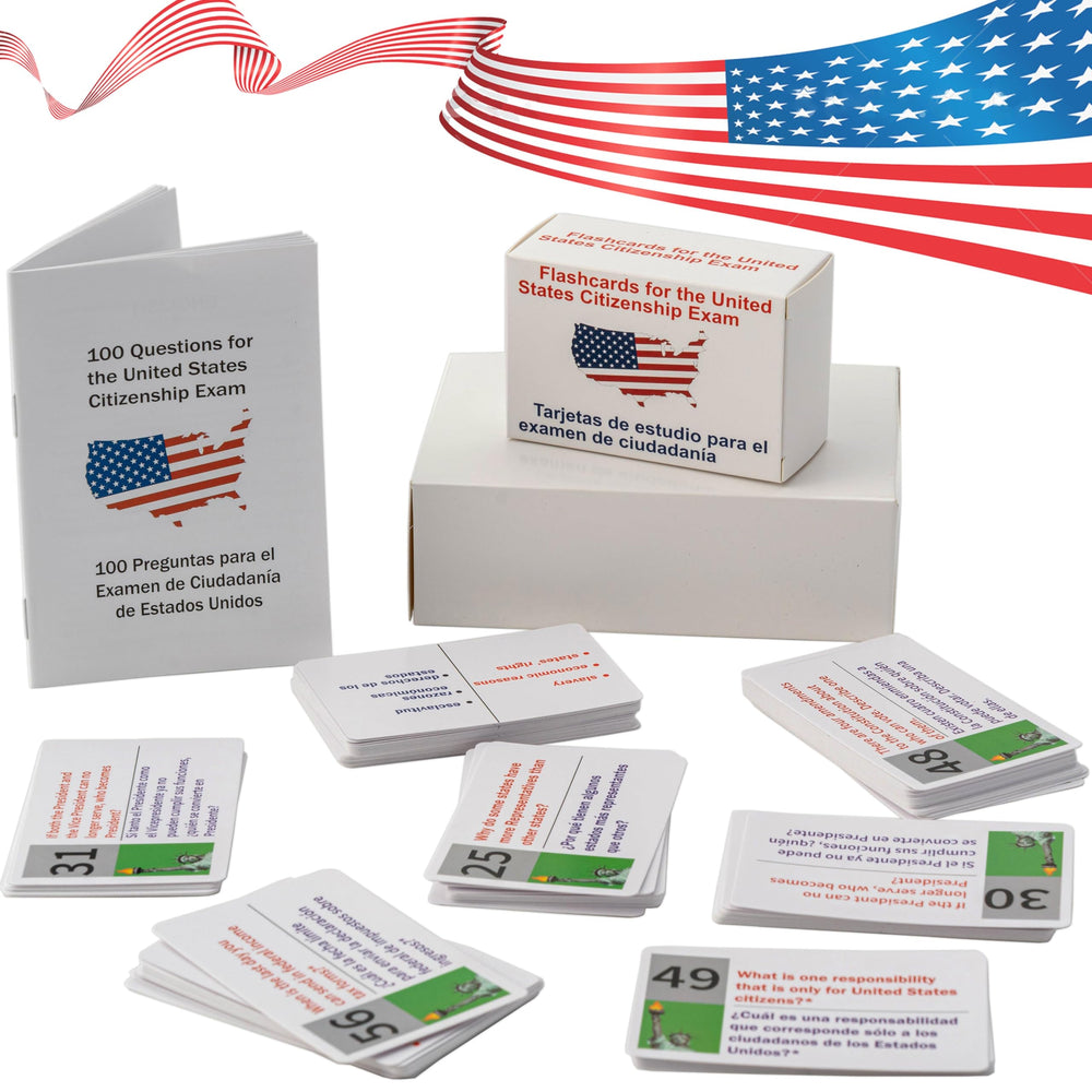 UIONML US Civic Test Flash Card 2026 front cover for quick on-the-go study