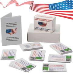 UIONML US Civic Test Flash Card 2026 front cover for quick on-the-go study