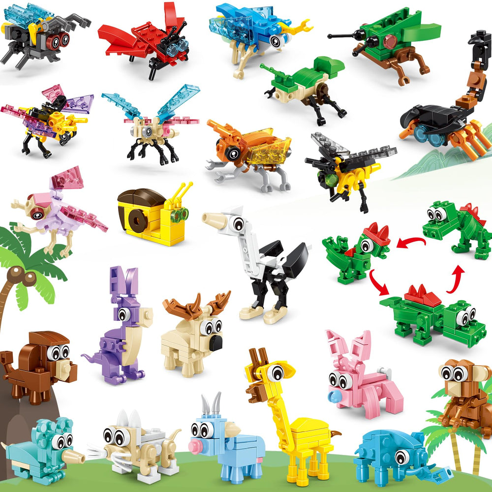 Uiqozok party favors: vibrant mini block kit for parties and prizes