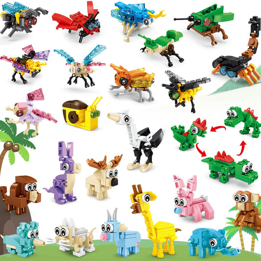 Uiqozok party favors: vibrant mini block kit for parties and prizes