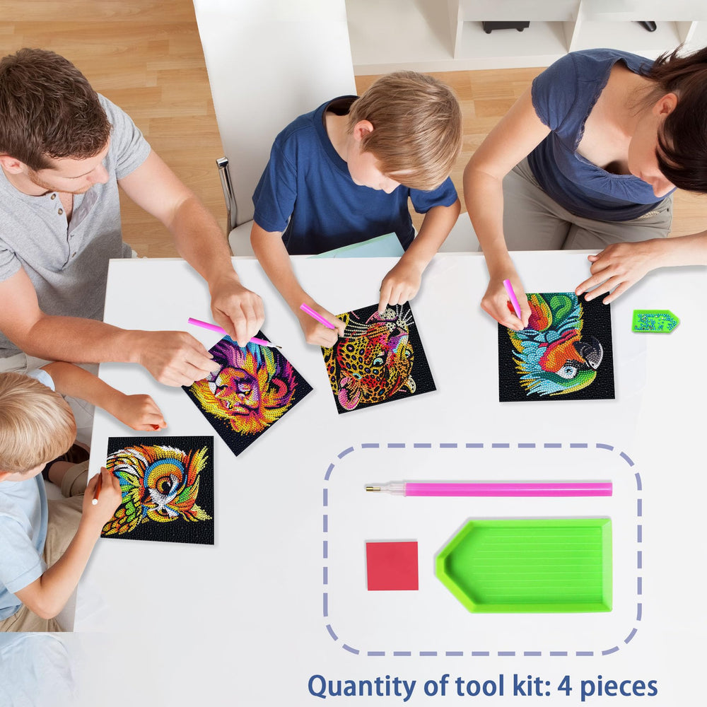 UiSdfuy Diamond Art Kit Parrot Canvas with vibrant tones and lifelike detail