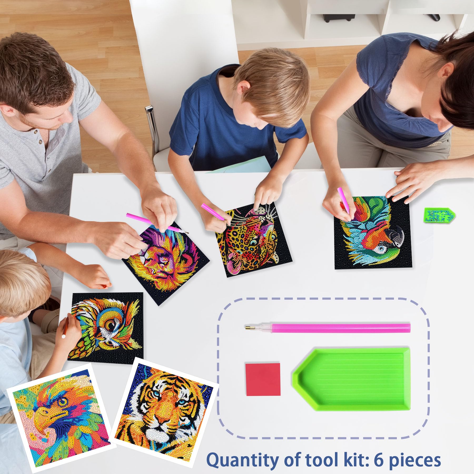UiSdfuy Diamond Art Parrot canvas vibrant hues for playful creativity