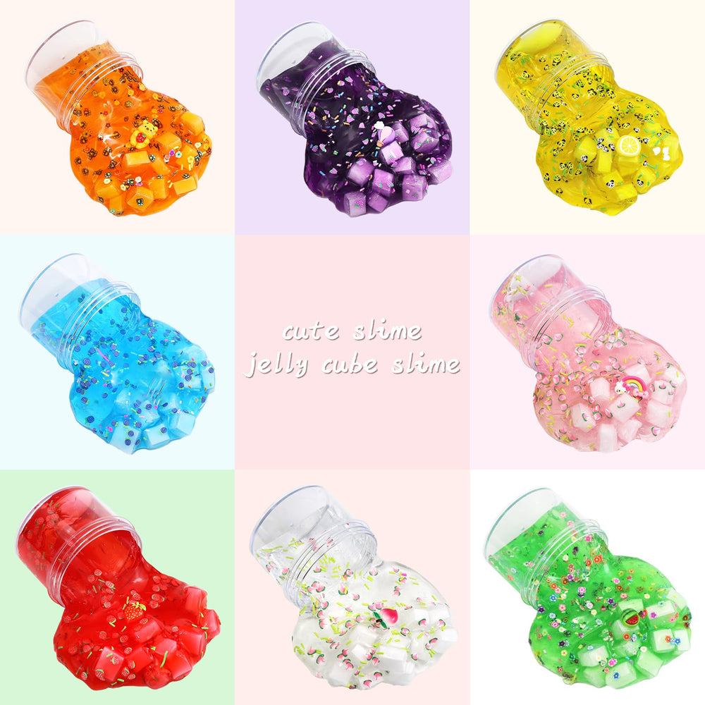 UIVIEHIR Crunchy slime closeup—texture and color entice kids to squeeze and explore.