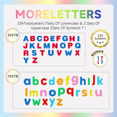 UJL double-sided magnetic letter board for versatile preschool learning.