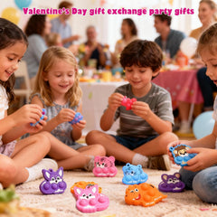UJZJPEX valentines gift bags with cards and toys for easy exchanges
