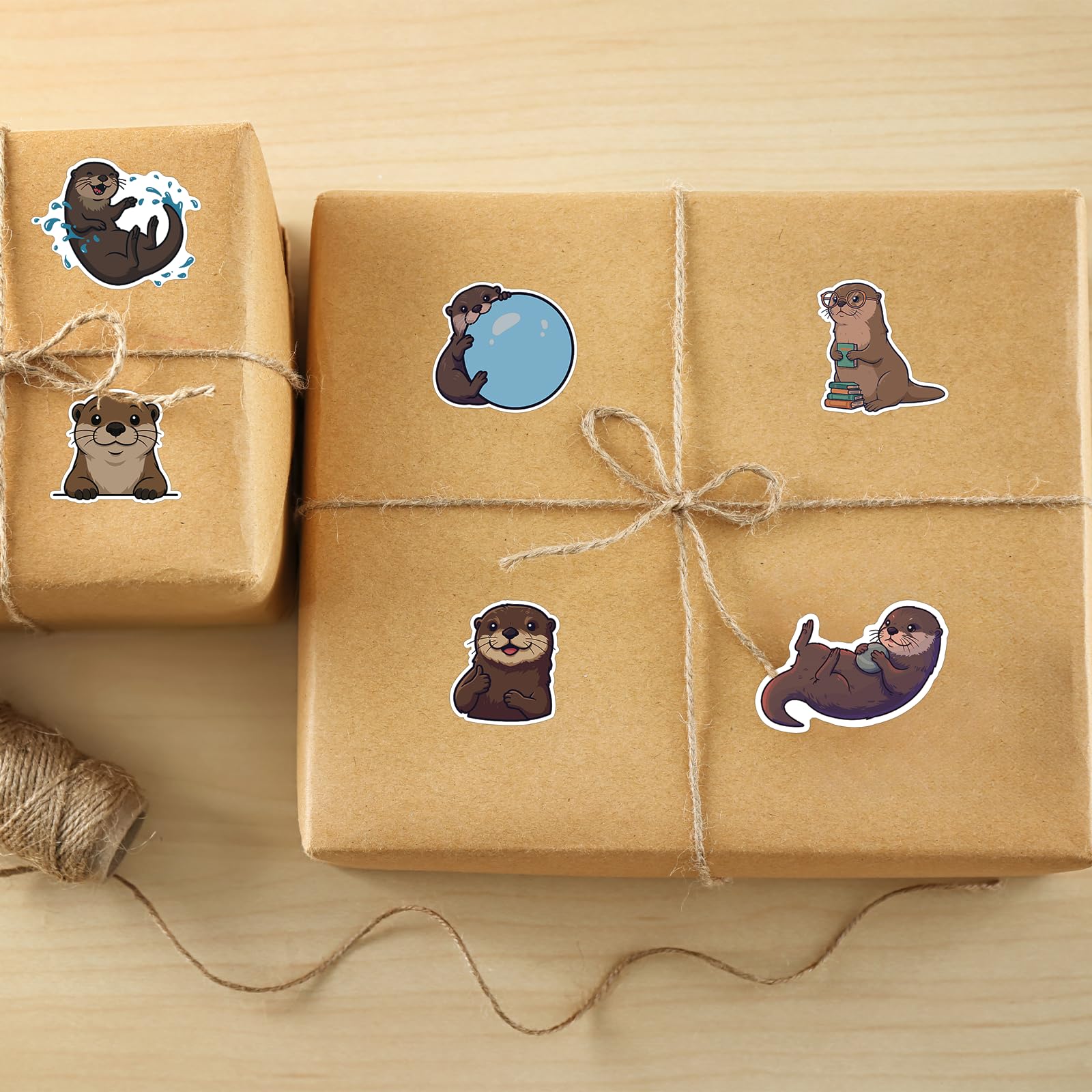 Ukudol otter stickers for crafts and scrapbooks