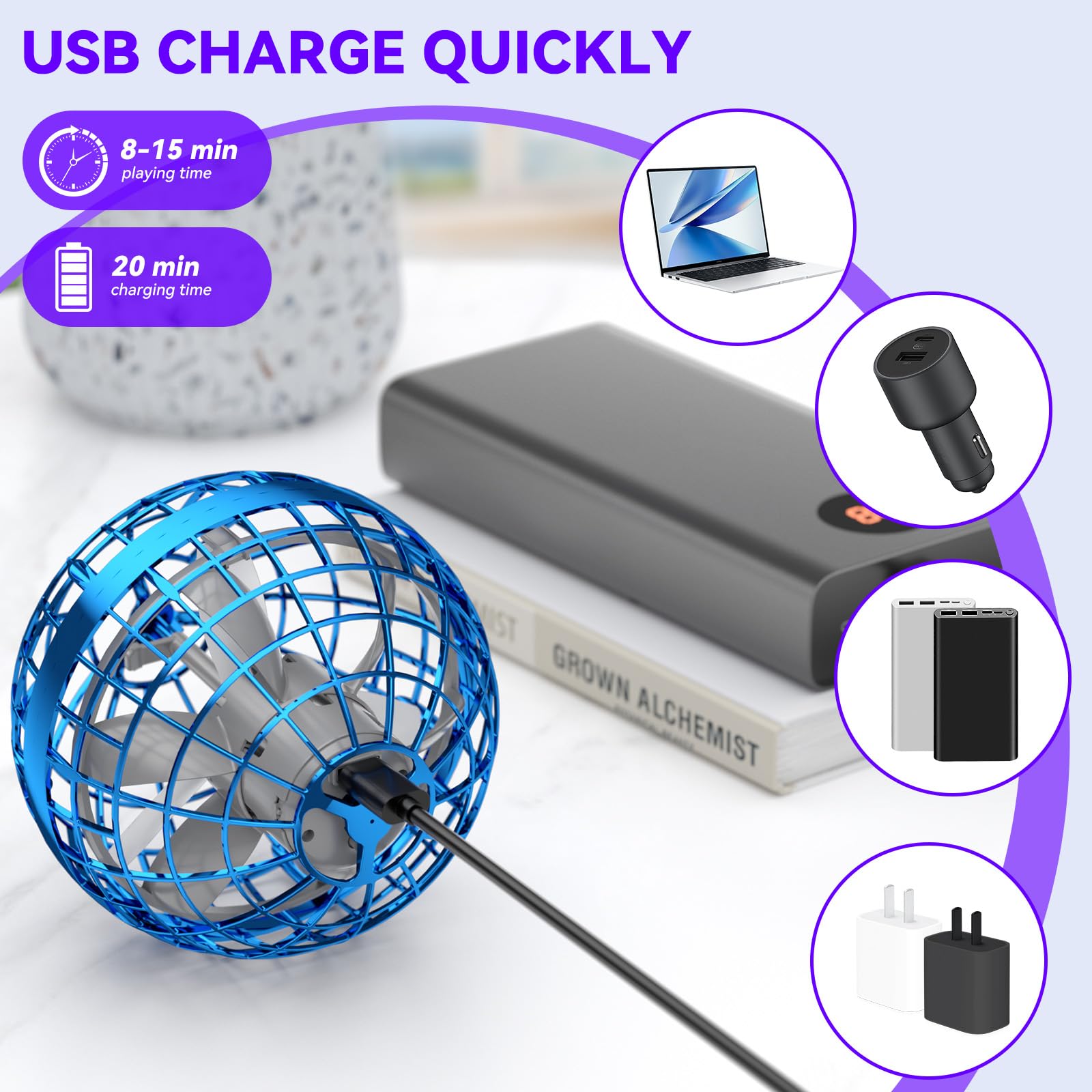 Uladis LED Light Display shines colorfully during indoor and outdoor play sessions.