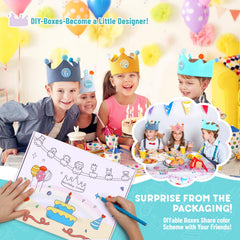 Ulibanner birthday crown with vibrant colors adds whimsy to celebrations