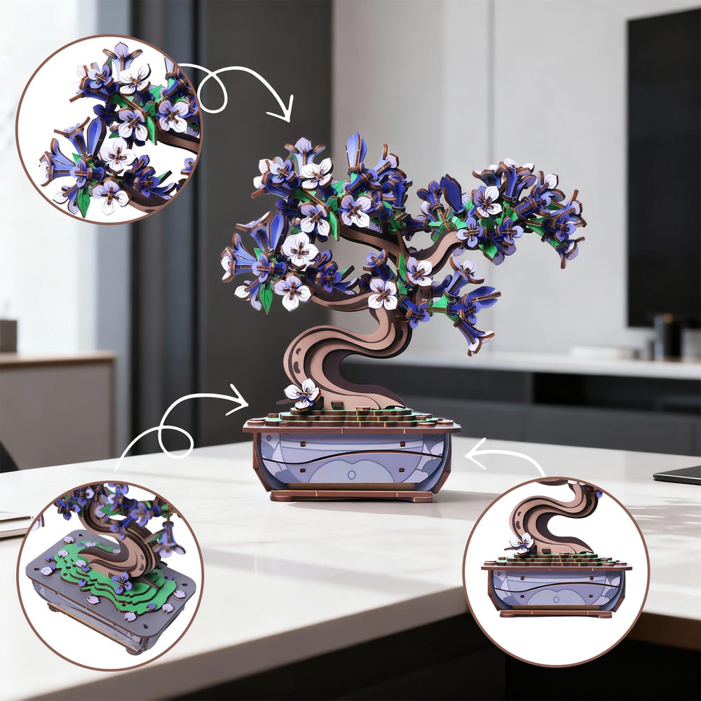 Ulieer purple lilac puzzle bloom ideal as a unique gift or decor piece.