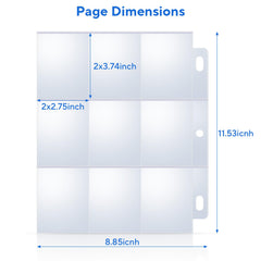 ULLTOON pre-punched holes for 3-ring binders, easy insertion.