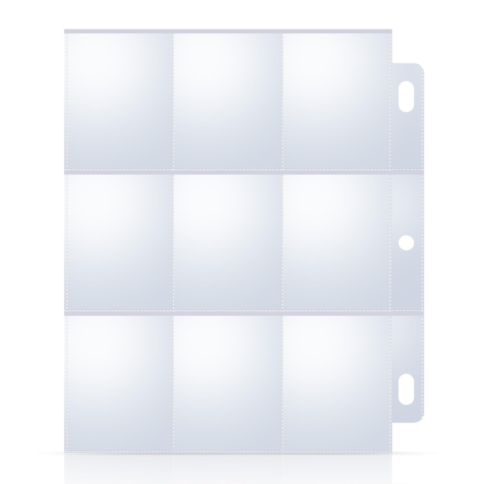 ULLTOON 40-pack 9-pocket sleeves, front view for organized card collection.
