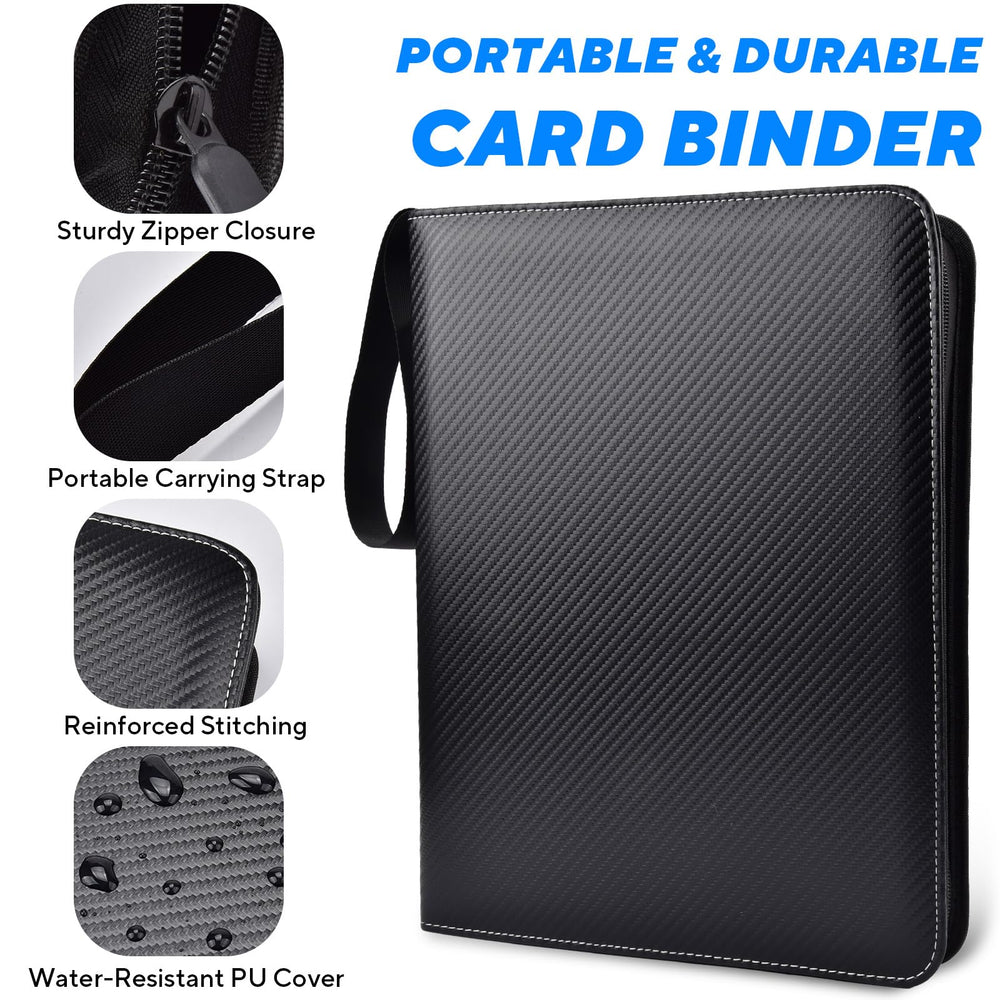 ULLTOON 60 double-sided pages maximize card storage and organization.