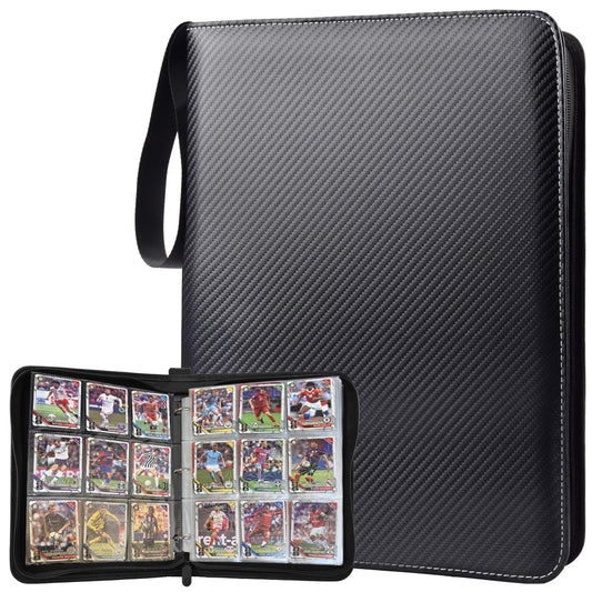 ULLTOON binder with durable PU leather cover protects cards on the go.
