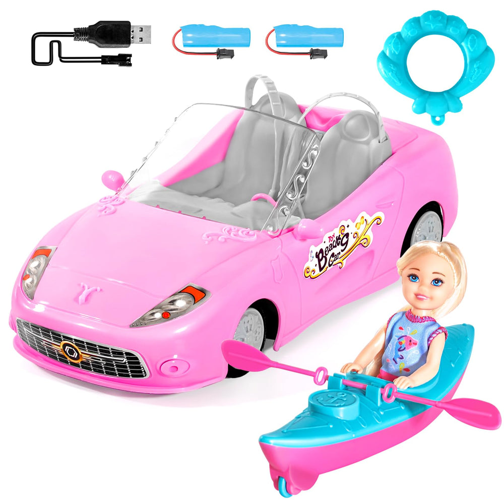 ULOVEME 2.4Ghz RC car seat dolls that fit two for collaborative play.