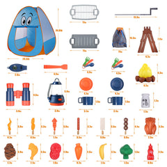 ULOVEME 34-piece camping playset fuels imaginative role play across settings.