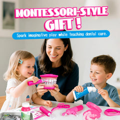ULOVE ME 22-piece dental tools kit for realistic pretend sessions.