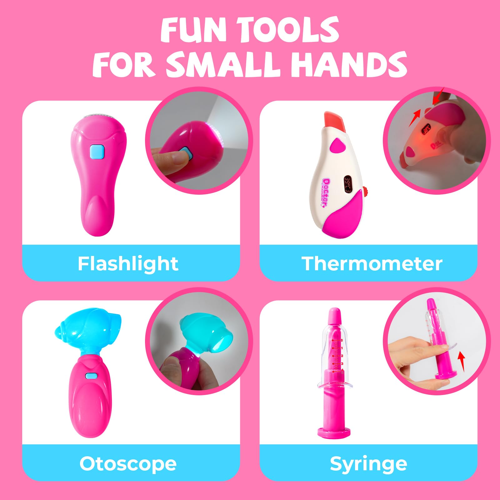 ULOVEME Doctor Kit otoscope with light for curious inspections