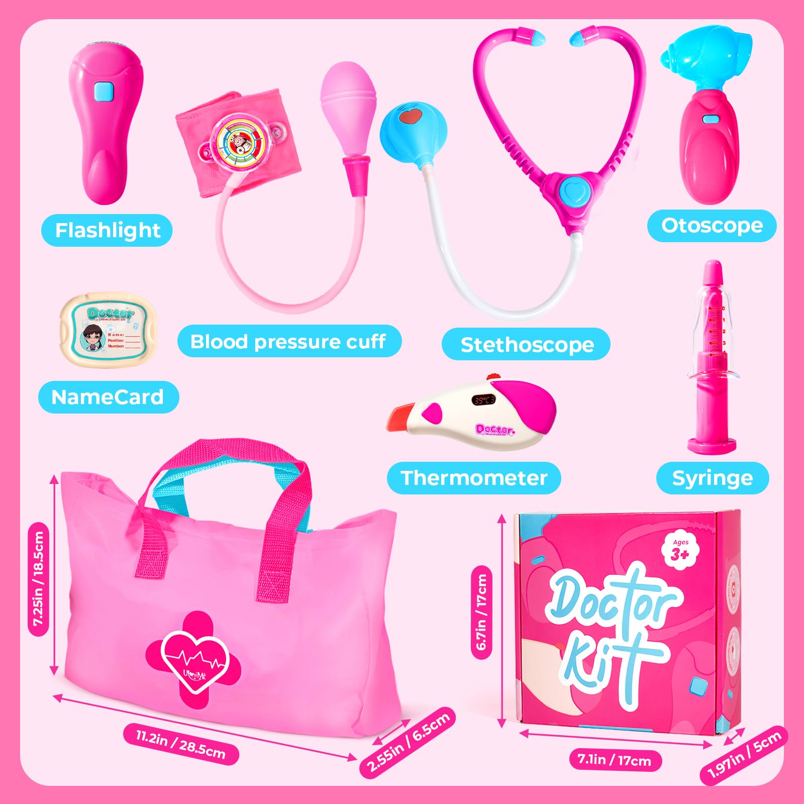 ULOVEME Doctor Kit pressable syringe for tactile play