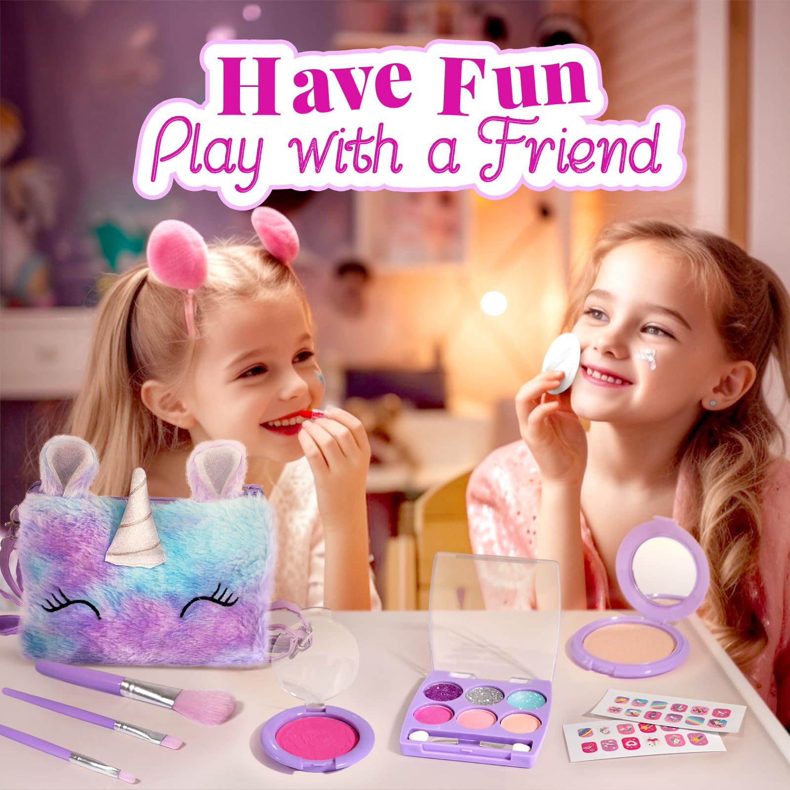ULOVEME gift-ready packaging with cheerful unicorn design, perfect for birthdays.