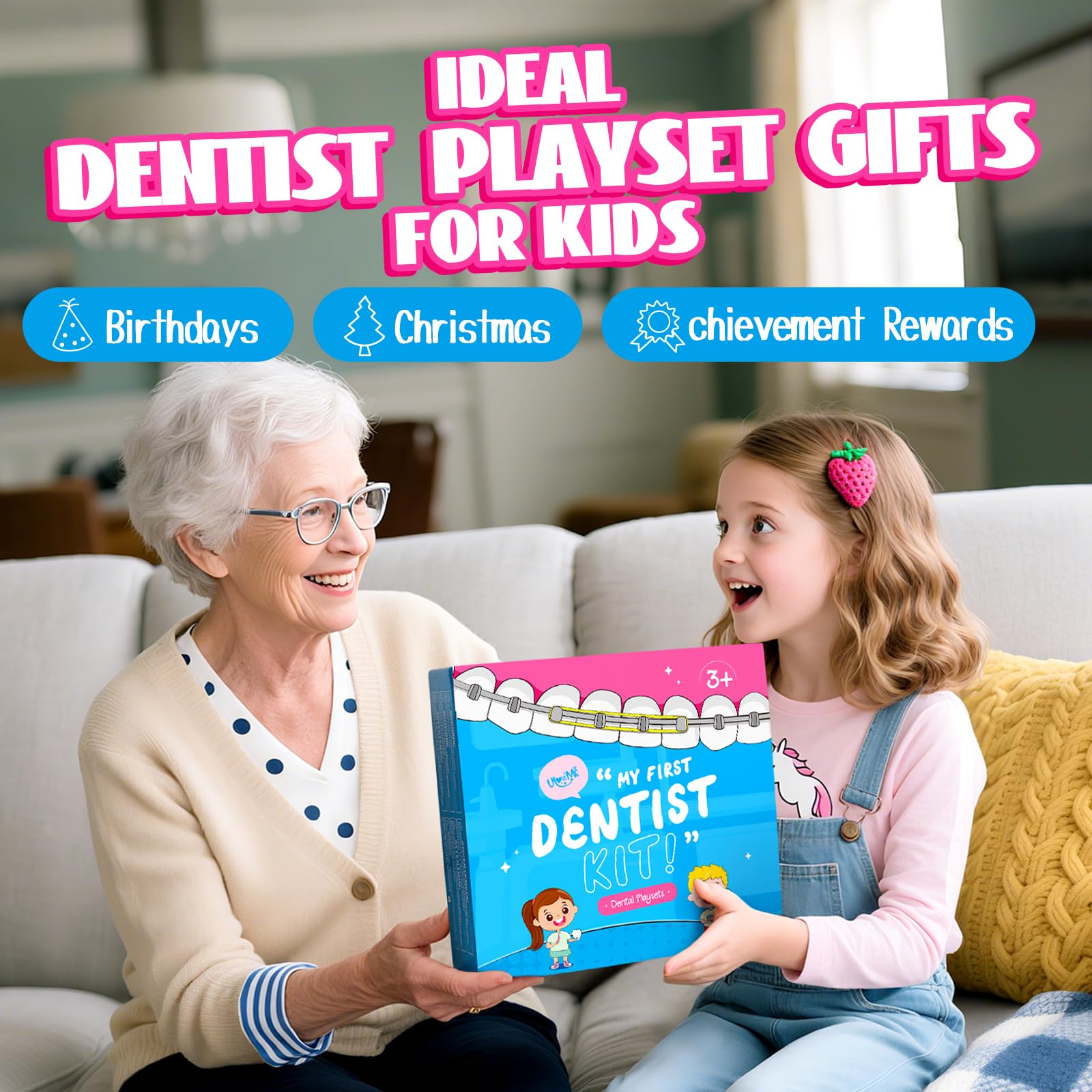 ULOVE ME imaginative dentist play stimulates storytelling and creativity.