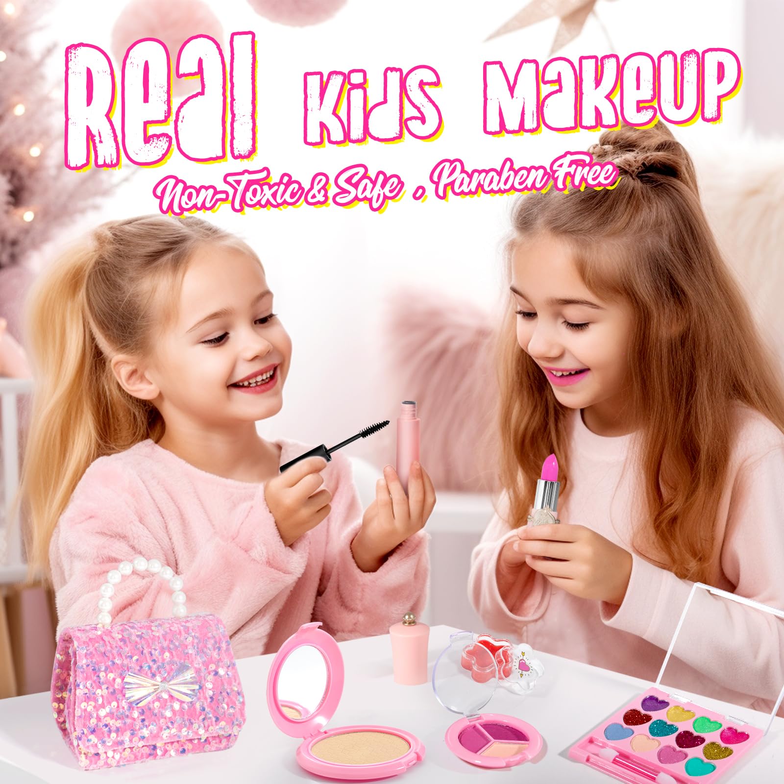 ULOVEME kids makeup colors—washable pigments for easy cleanup after playtime