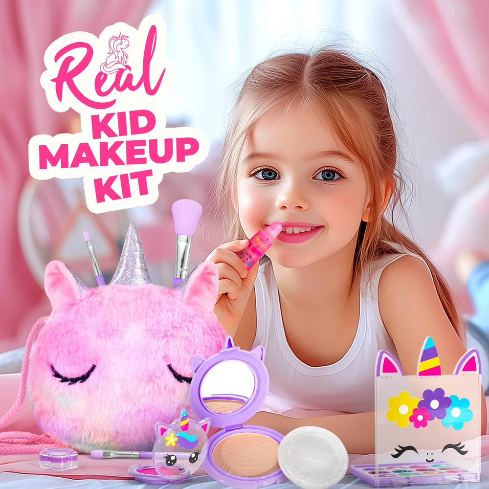 ULOVEME makeup color pans close-up for vibrant creativity in kids.