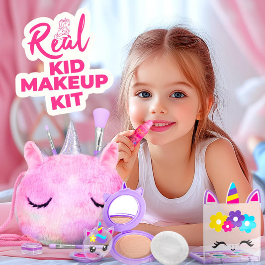ULOVEME makeup color pans close-up for vibrant creativity in kids.