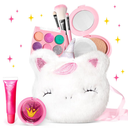 ULOVEME Kids Real Makeup Kit packaging showing safe design for imaginative play.