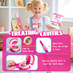 ULOVE ME light-up dental mirror enhances pretend visits.