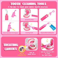 ULOVEME Pink Doctor Kit patient record cards for organized pretend visits