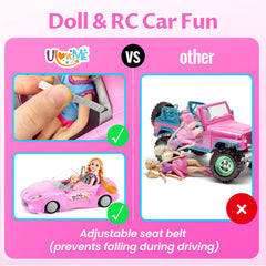ULOVEME 2.4GHz RC car interference-free operation with other cars.