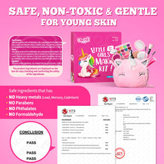 ULOVEME safety certification badge highlighting non-toxic materials
