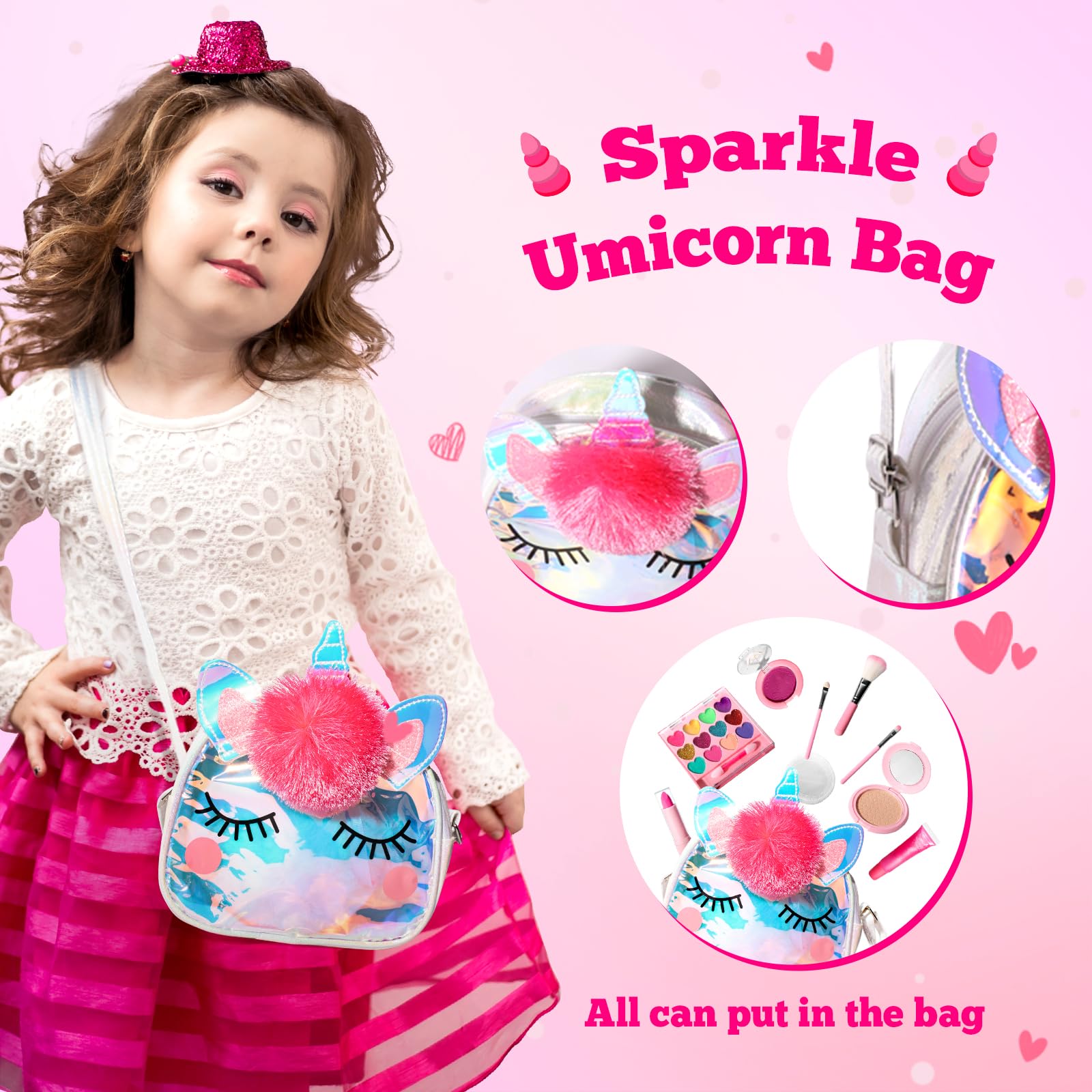 ULOVEME Umicorn brush set provides easy-to-hold tools for tiny hands.