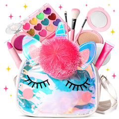ULOVEME Umicorn makeup kit packaging shows a safe, kid-friendly gift presentation.