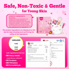 ULOVEME washable makeup for girls is easy to rinse after play.