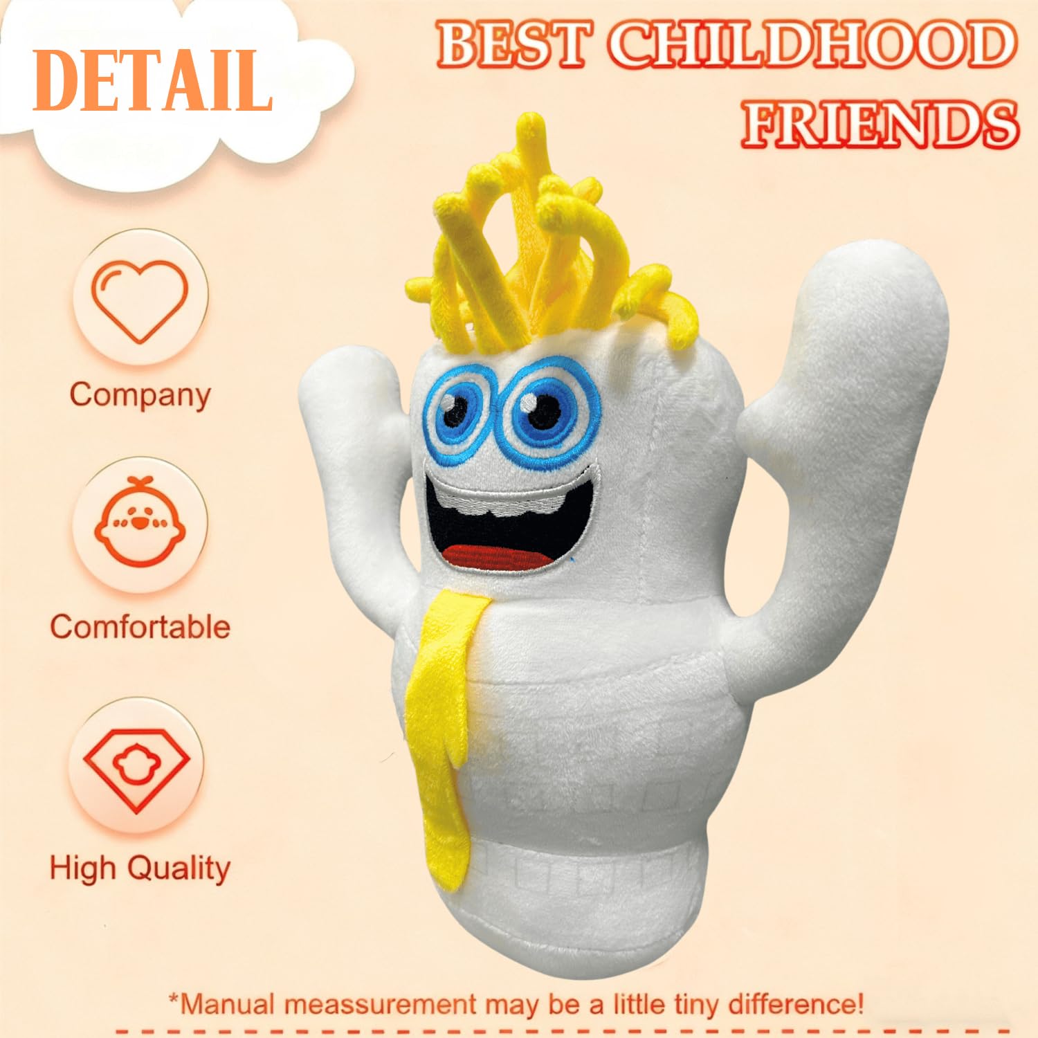 ULTHOOL Brainrot plush resting on a desk display for easy viewing