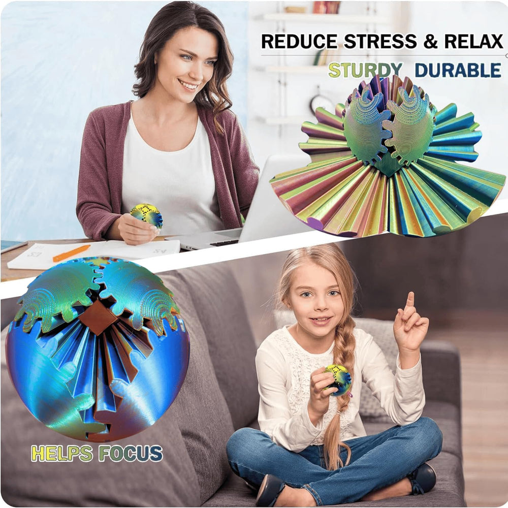 ULTHOOL Gear Ball smooth surface aids satisfying, quiet spin sessions.