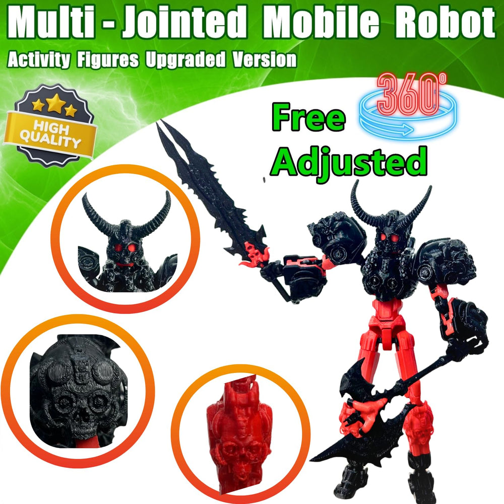 ULTHOOL Titan 13 includes three hands and four weapons for creative customization.