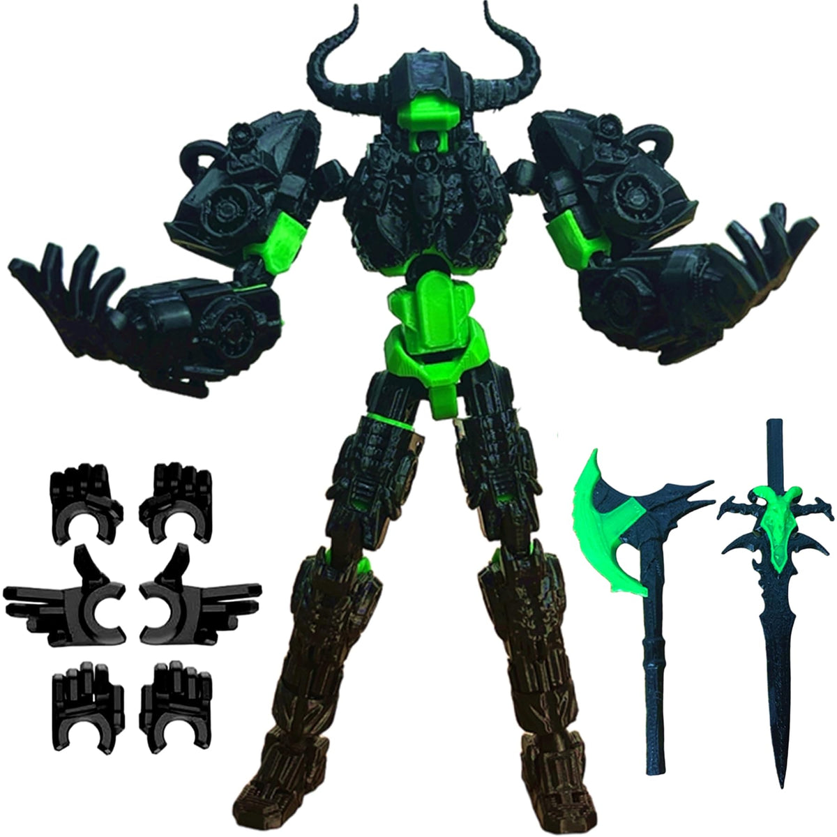 ULTHOOL Titan 13 front view, ideal for dynamic posing and display