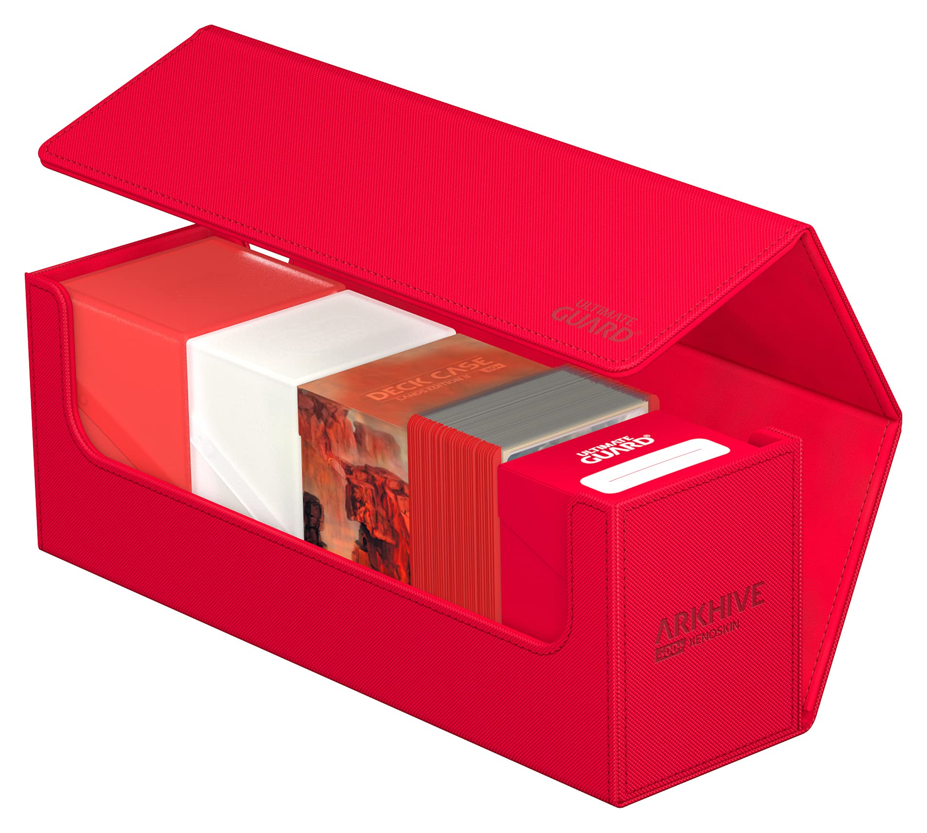 Ultimate Guard Arkhive 400+ red color for standout storage.
