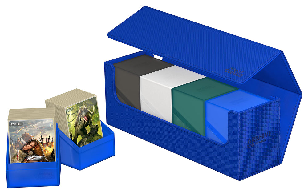 Soft microfiber lining protecting cards inside Arkhive 400+