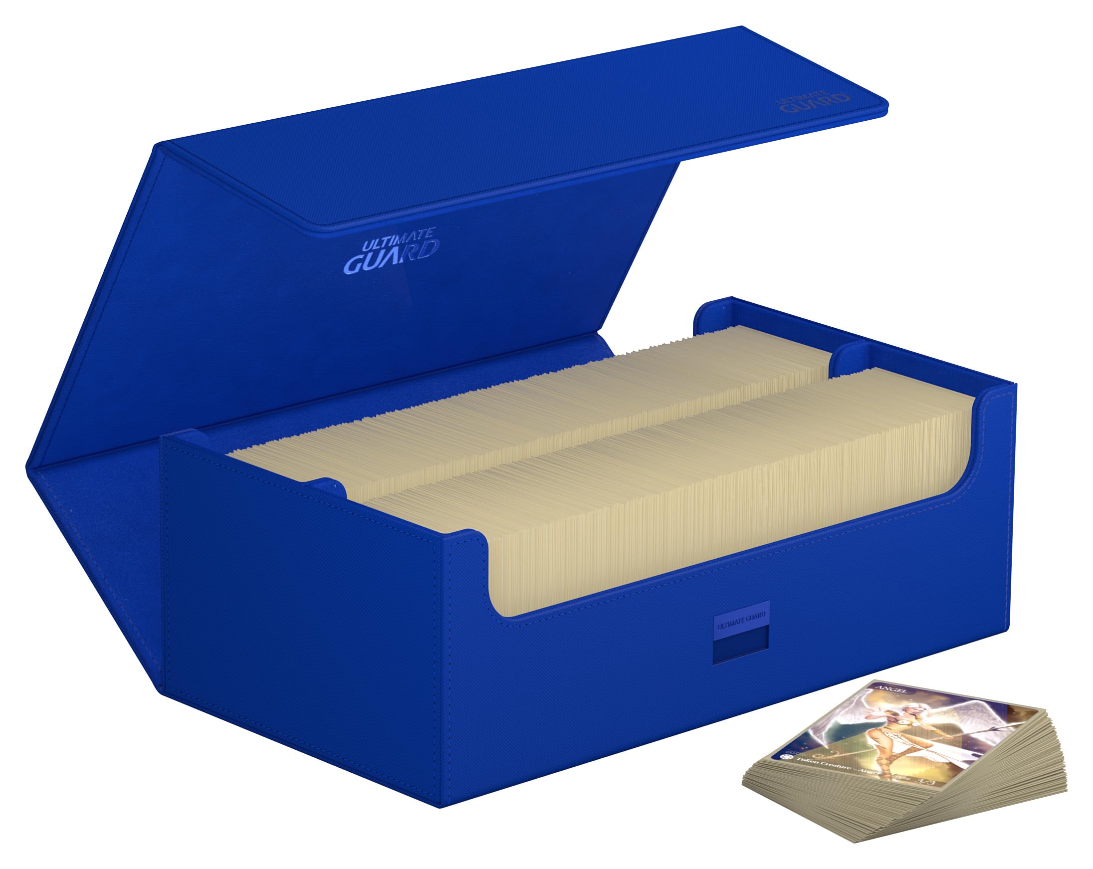 Ultimate Guard Arkhive 800+ blue cubing-ready design keeps decks organized
