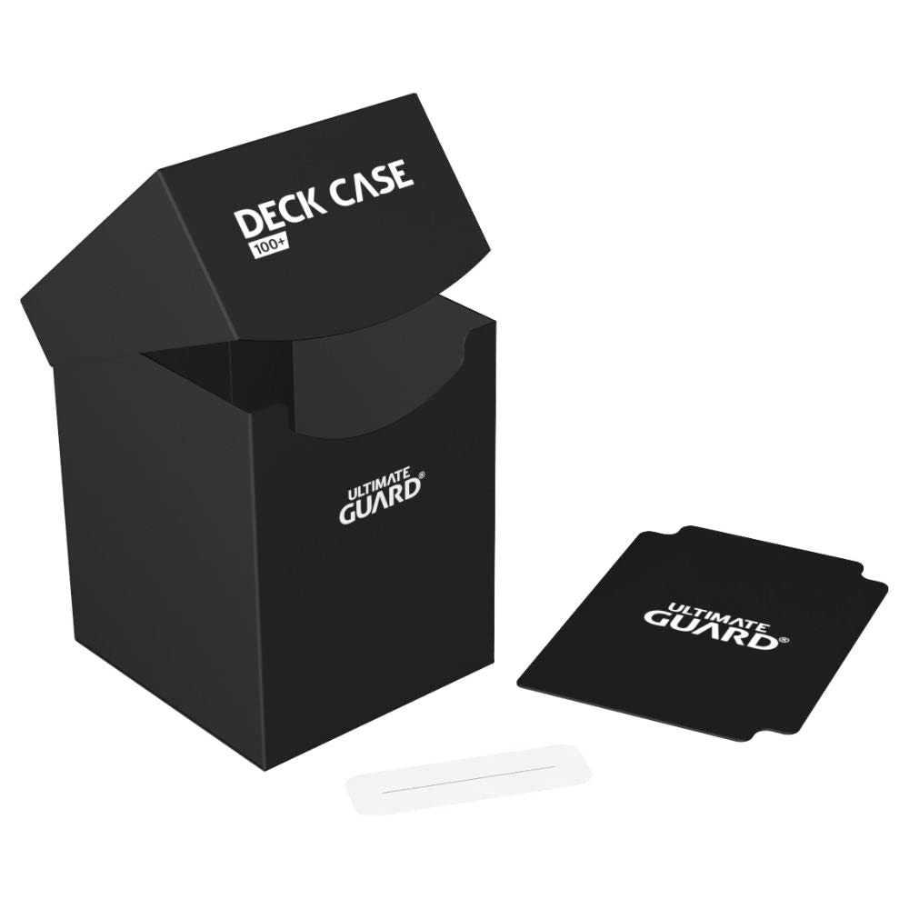 Ultimate Guard Black Deck Case securely stores 100 standard cards with a durable cover.