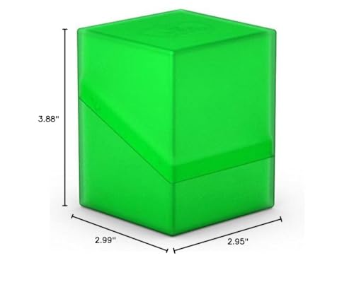 Ultimate Guard Boulder 100 deck case Emerald soft-touch finish improves grip.