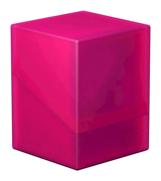 Ultimate Guard Boulder 100+ deck case shown side view highlighting durability for tournament play.