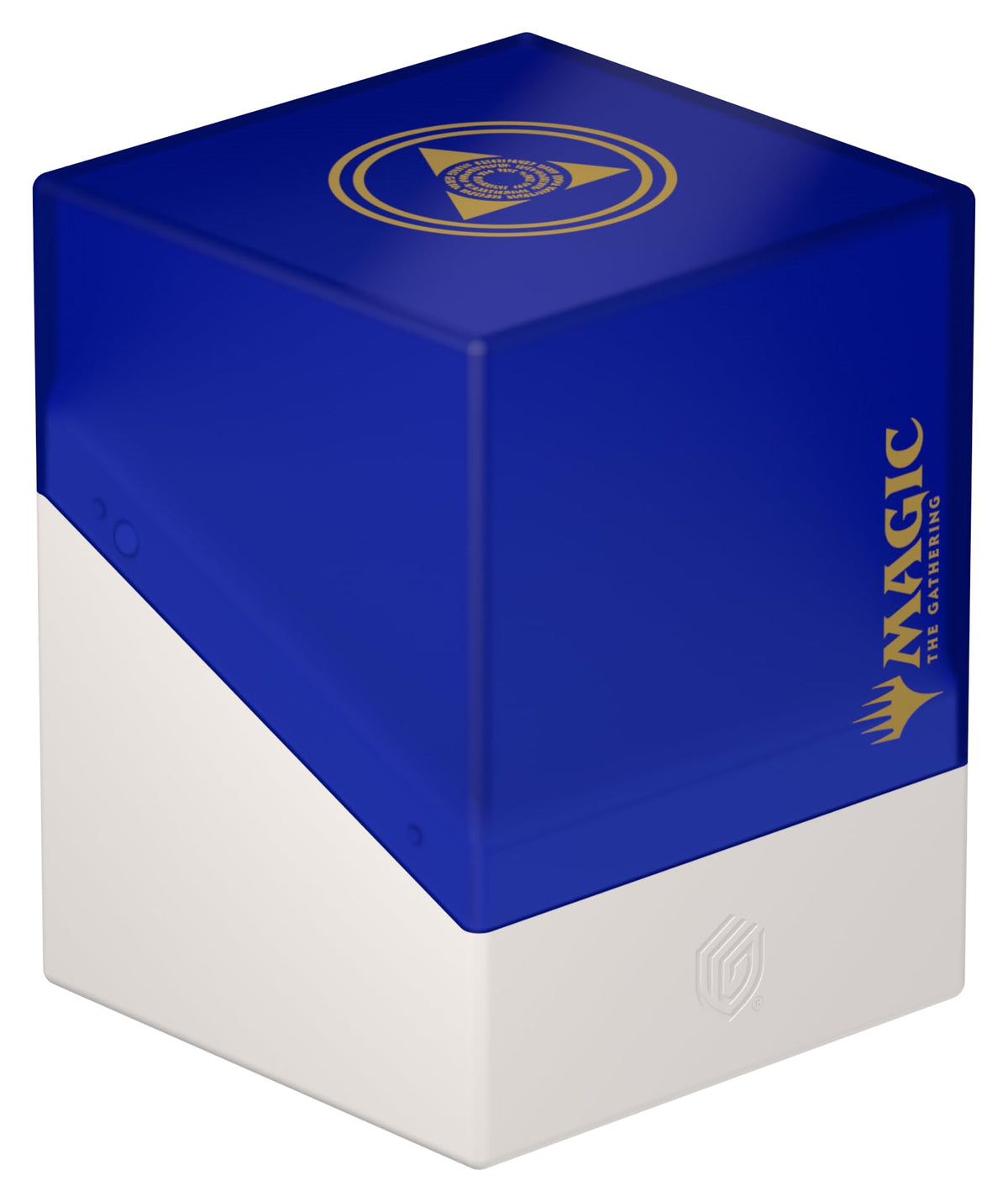 Ultimate Guard Boulder 100+ box exterior showcases premium, durable construction for safe card storage.